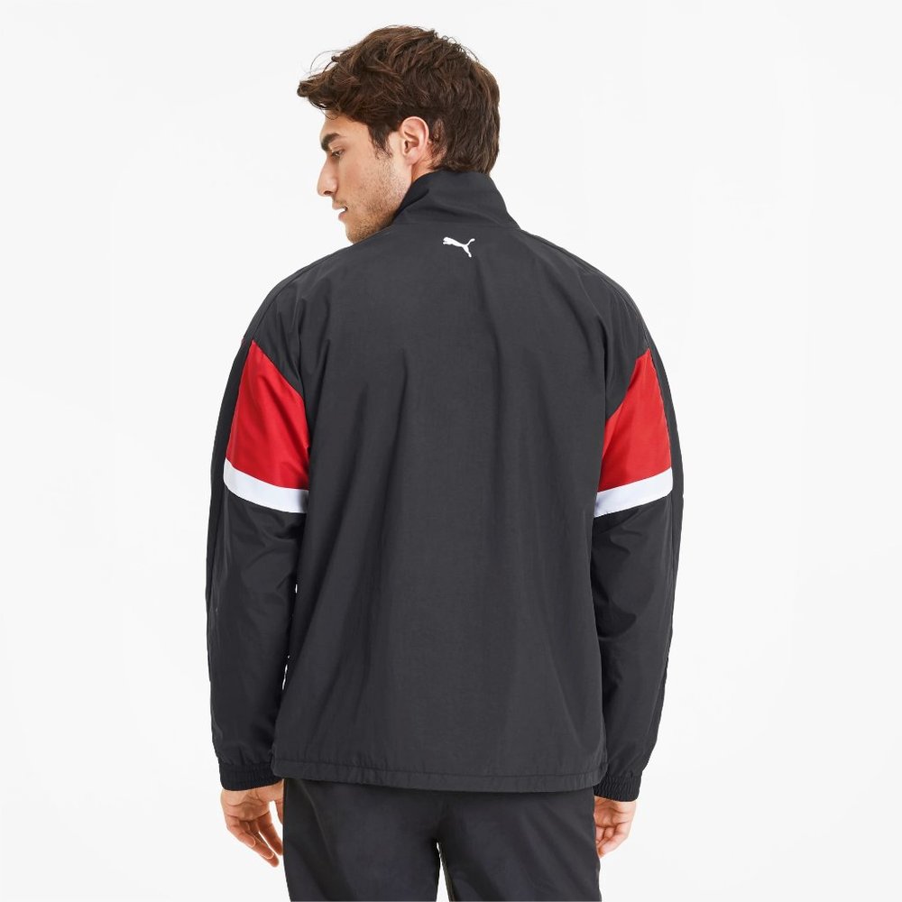 Puma Scuderia Ferrari Windbreaker Jacket Black Run - Picture 7 of 8